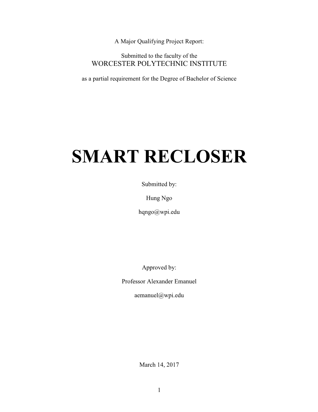 Smart Recloser