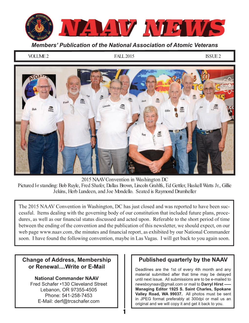 2015 Fall Newsletter