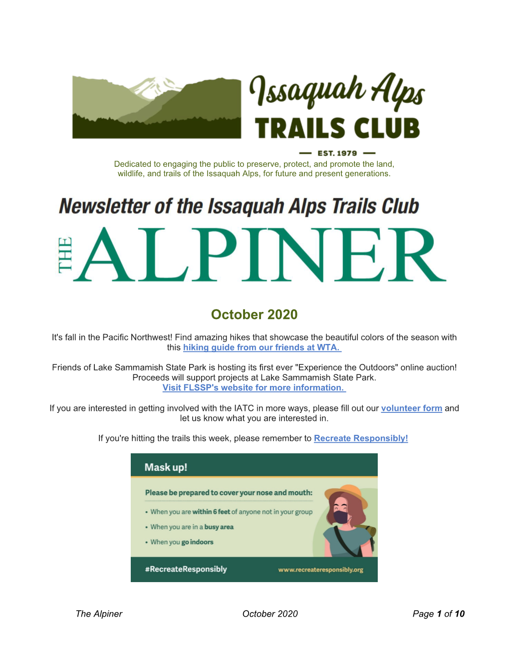 Alpiner 2020 October