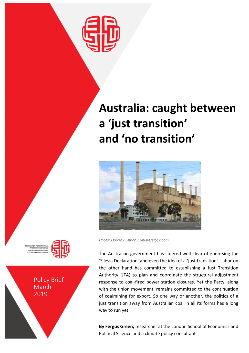 Australia: Caught Between a 'Just Transition' and 'No Transition'