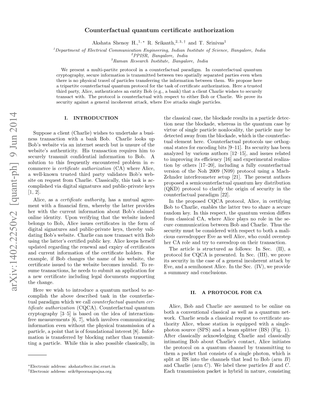 Counterfactual Quantum Certificate Authorization