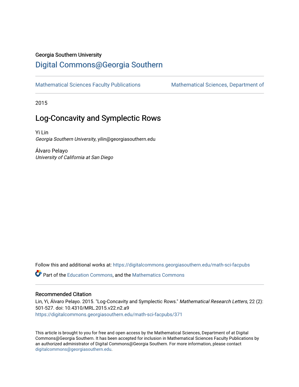 Log-Concavity and Symplectic Rows