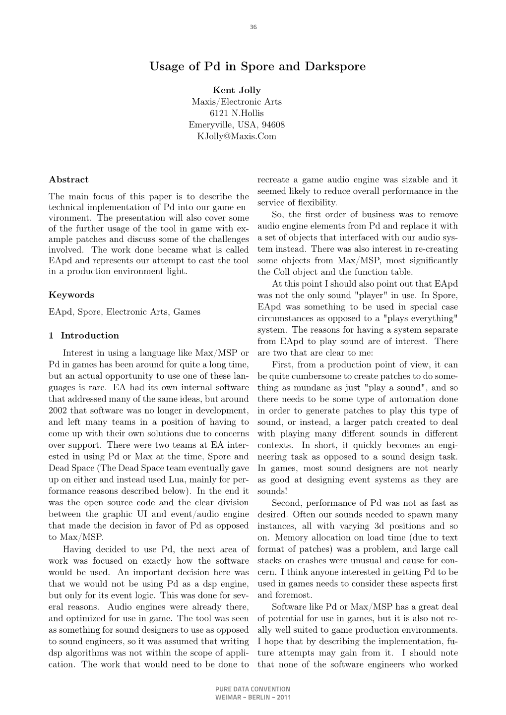 Media:Usage of Pd in Spore and Darkspore.Pdf