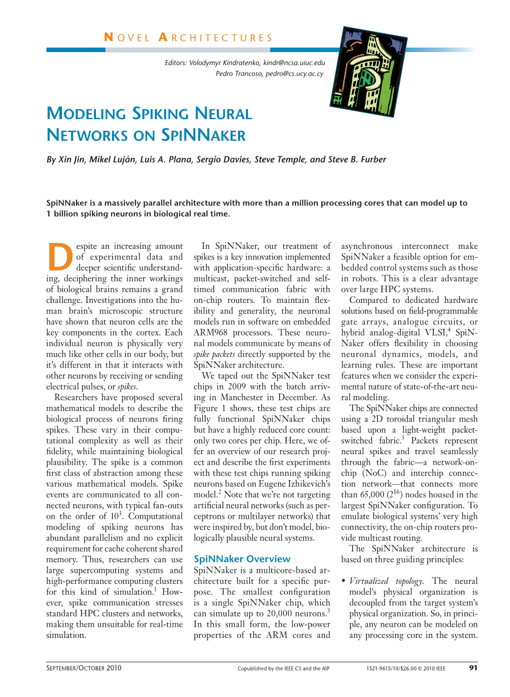 Modeling Spiking Neural Networks on Spinnaker
