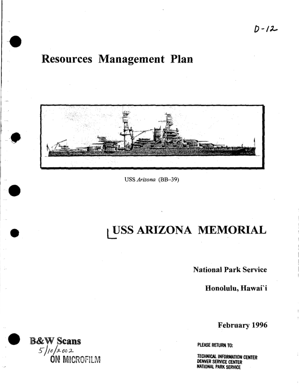 Resources Management Plan