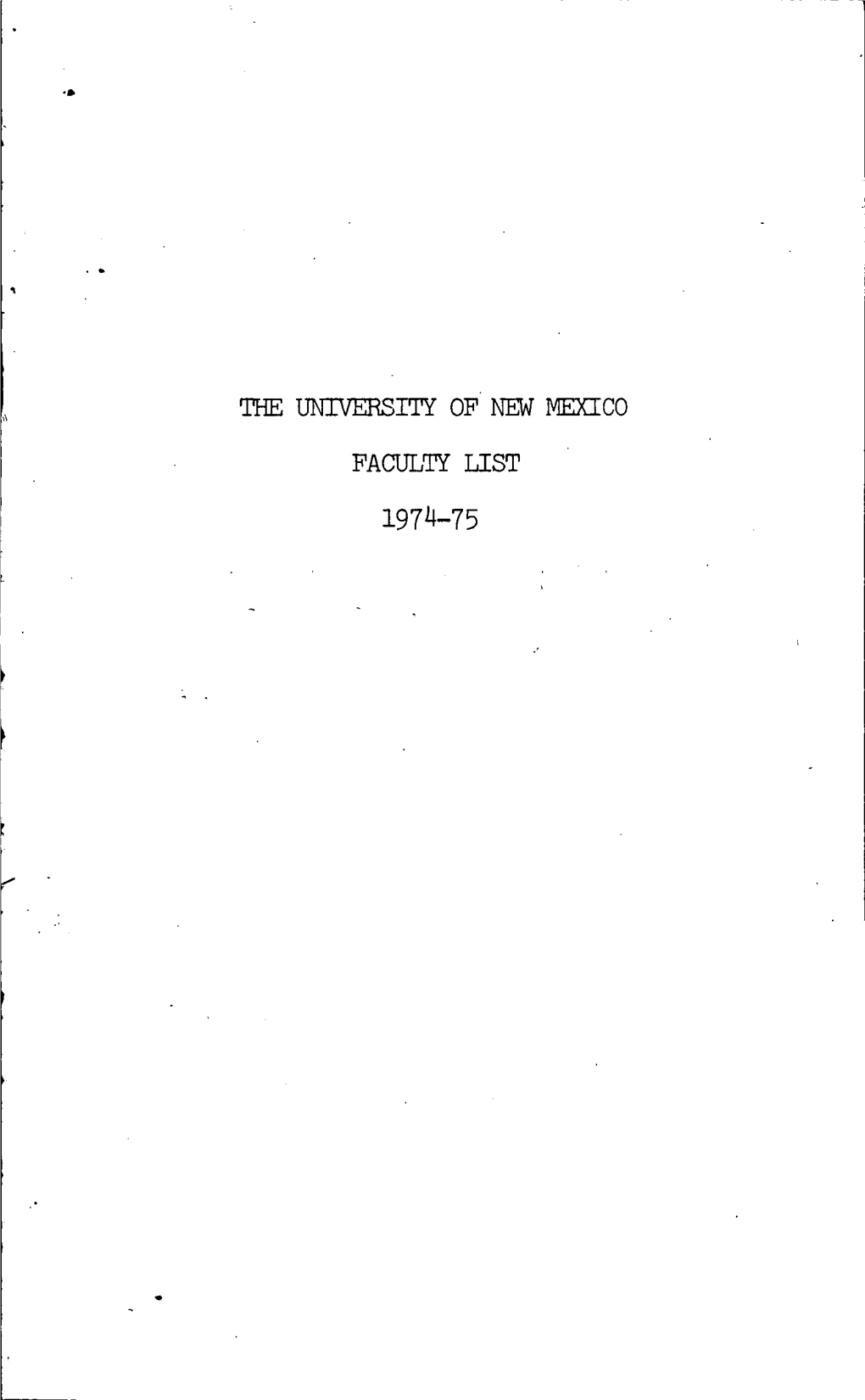 1974-1975-Unm Faculty List