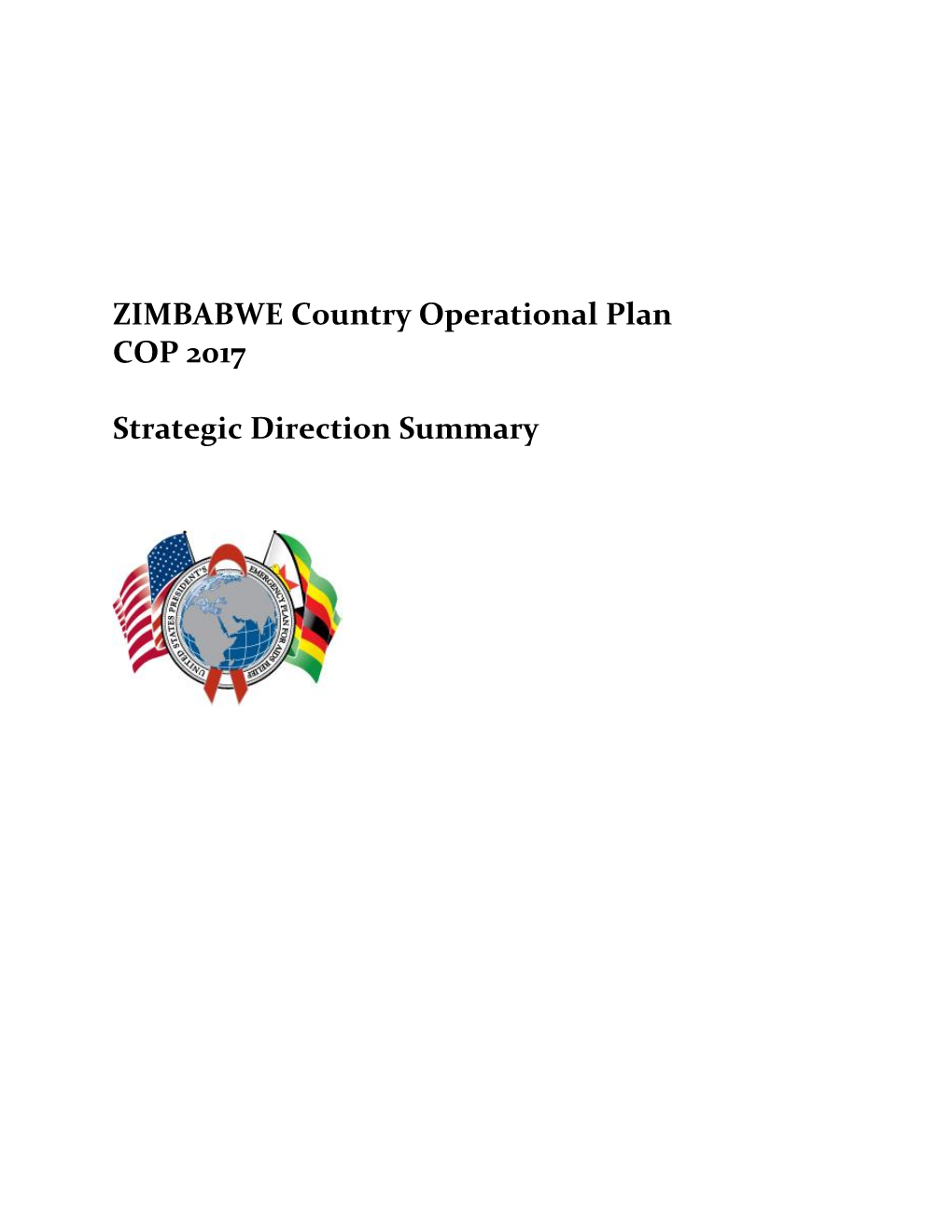 ZIMBABWE Country Operational Plan COP 2017 Strategic Direction