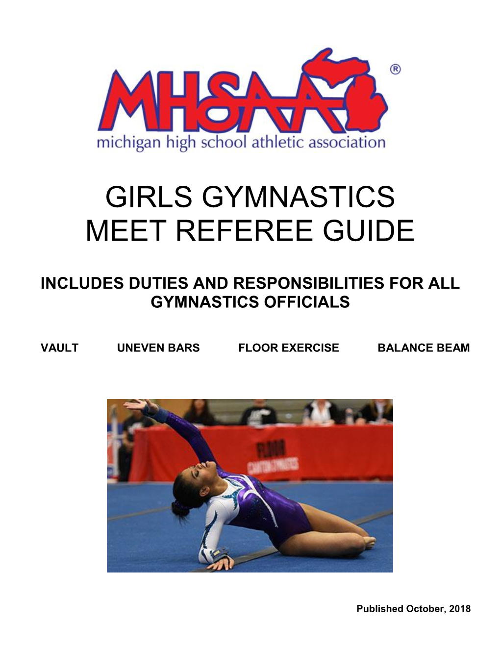 Girls Gymnastics Meet Referee Guide