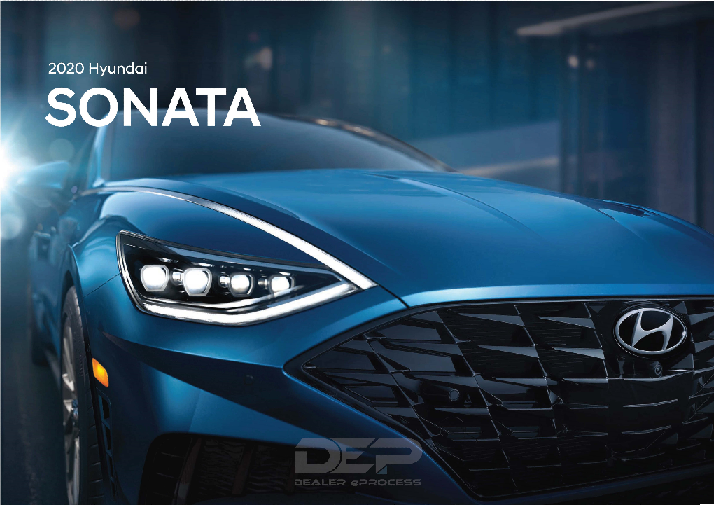 Hyundai 2020 Sonata Brochure