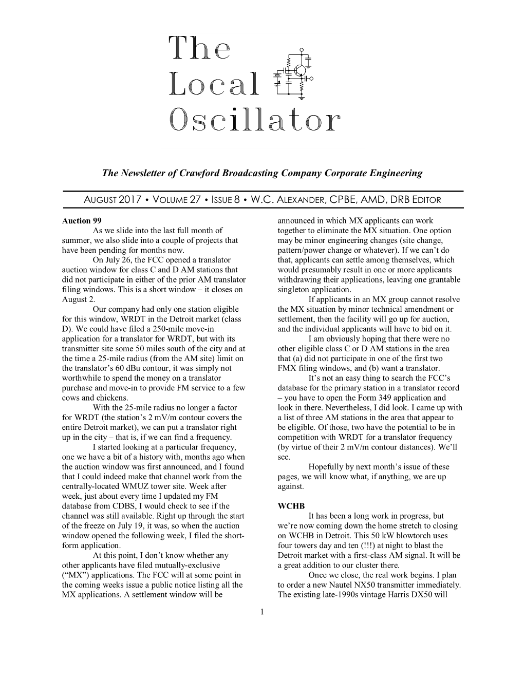 August 2017 Local Oscillator.Pdf