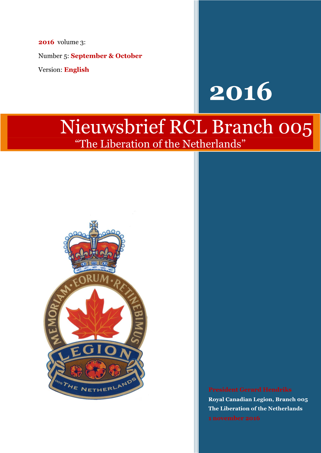 Nieuwsbrief RCL Branch 005