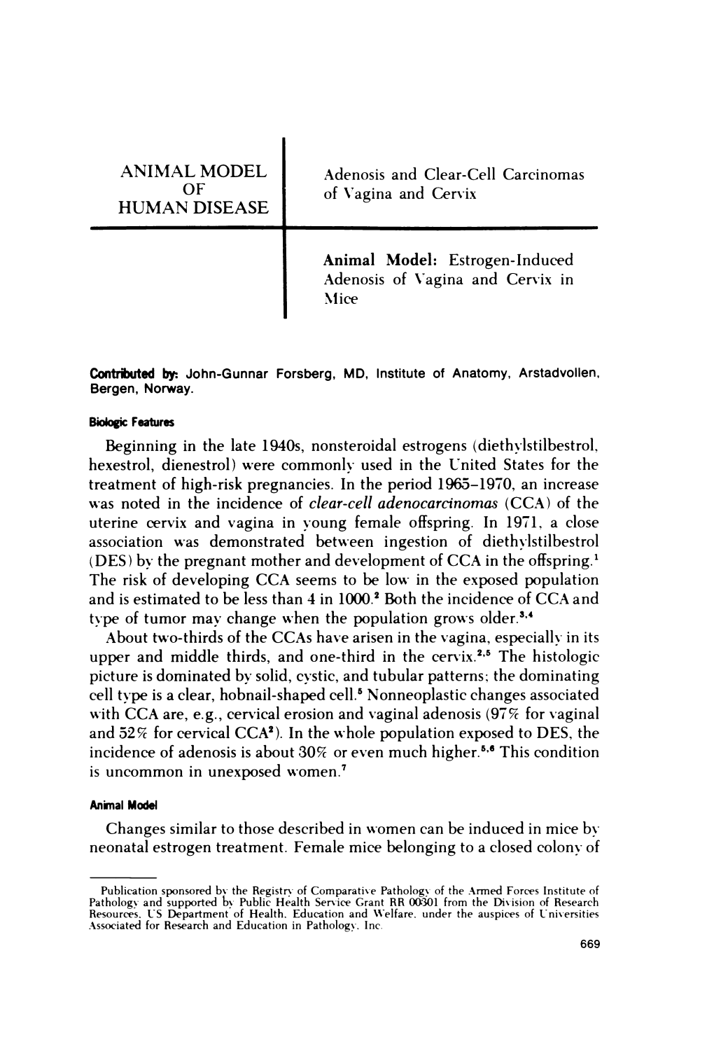 Estrogen-Induced Adenosis of Vagina and Cervix in Nlice