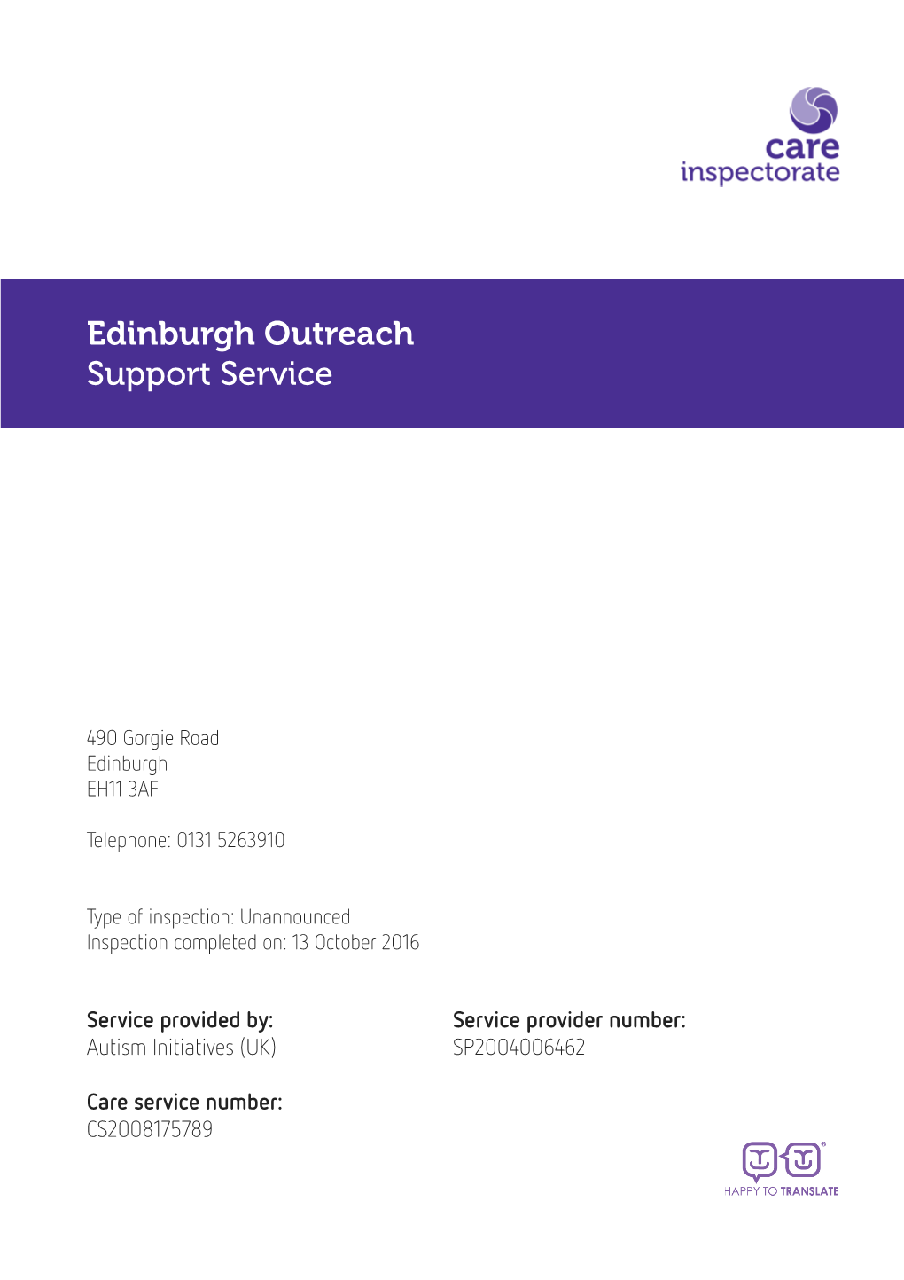 Edinburgh Outreach Support Service