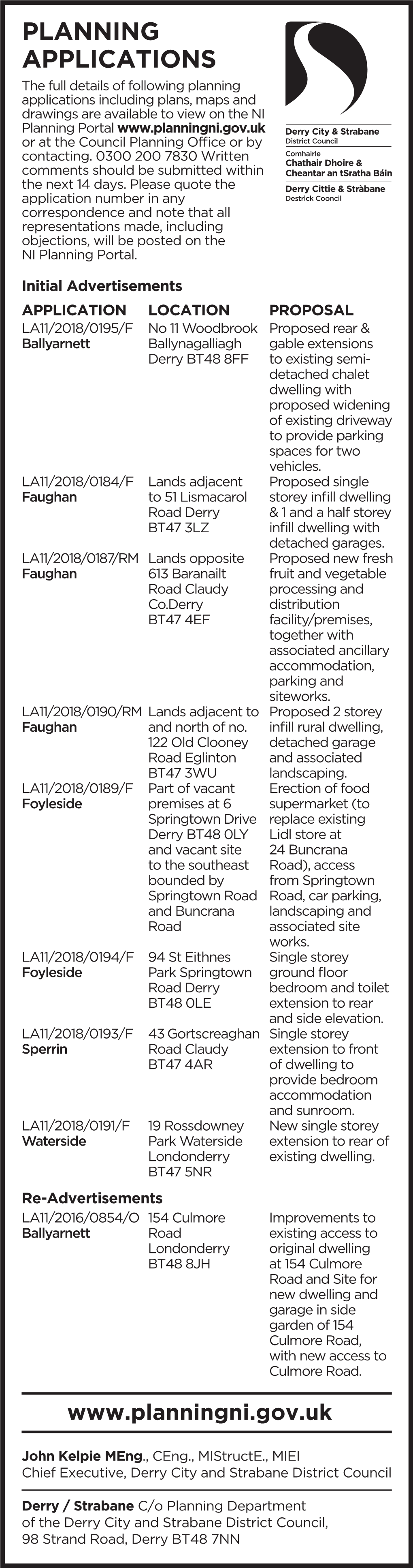 Planning Applications