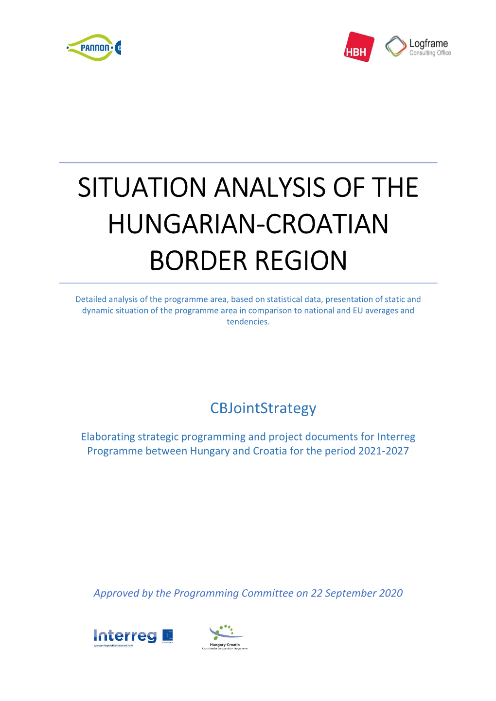 Situation Analysis of the Hungarian-Croatian Border Region