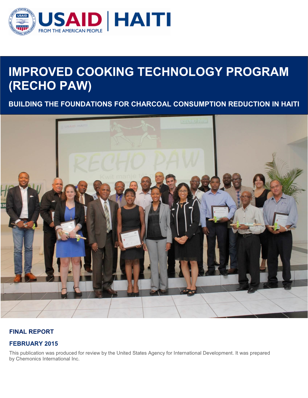 Improved Cooking Technology Program (Recho Paw)