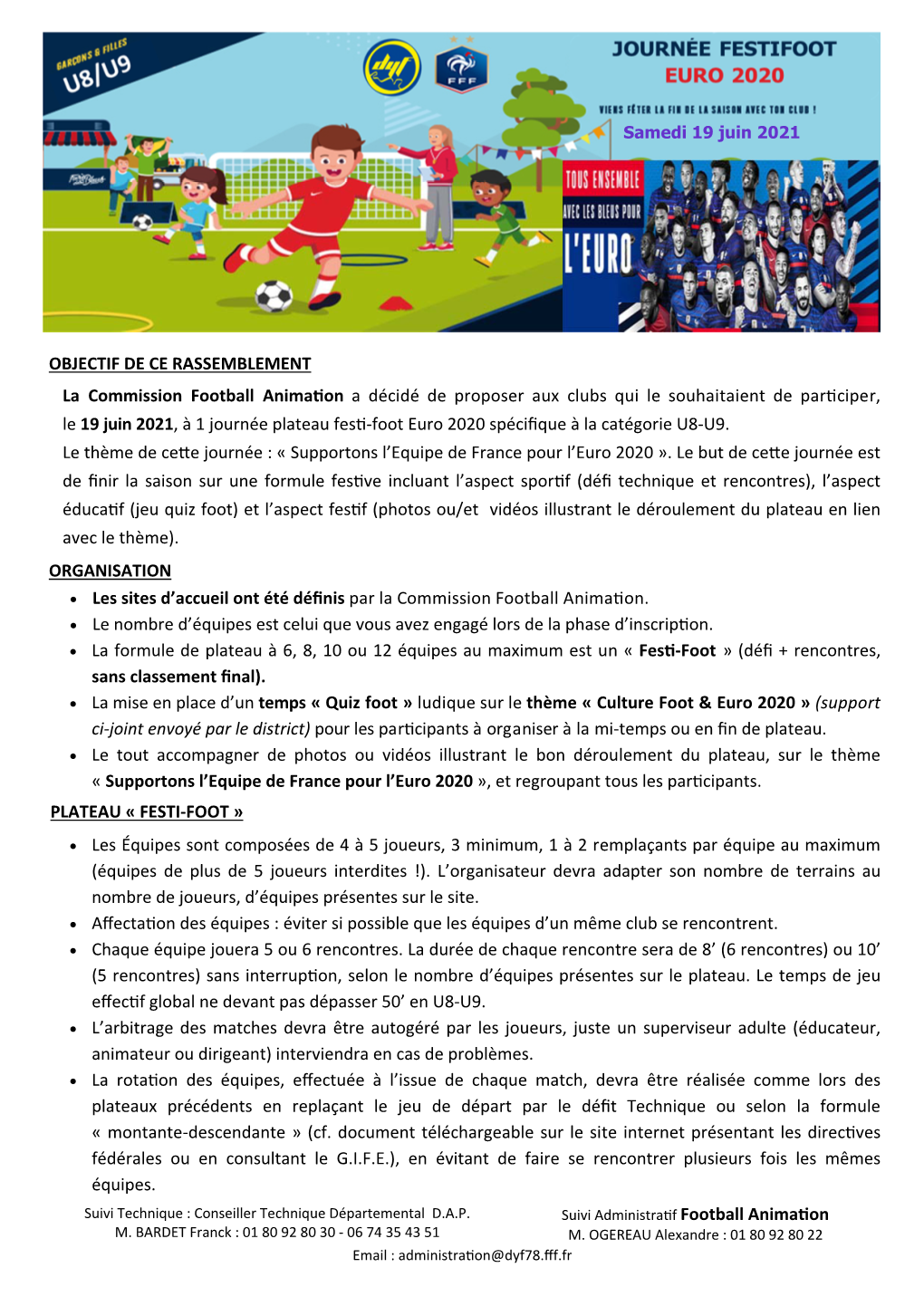 2021 U9 Plateau Festifoot Euro 2020