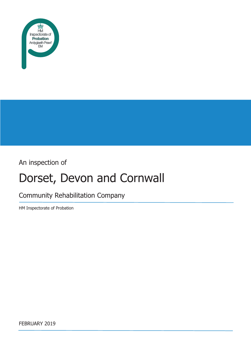 An Inspection of Dorset, Devon and Cornwall Community Rehabilitation