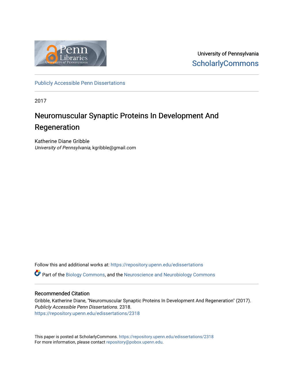 Neuromuscular Synaptic Proteins in Development and Regeneration