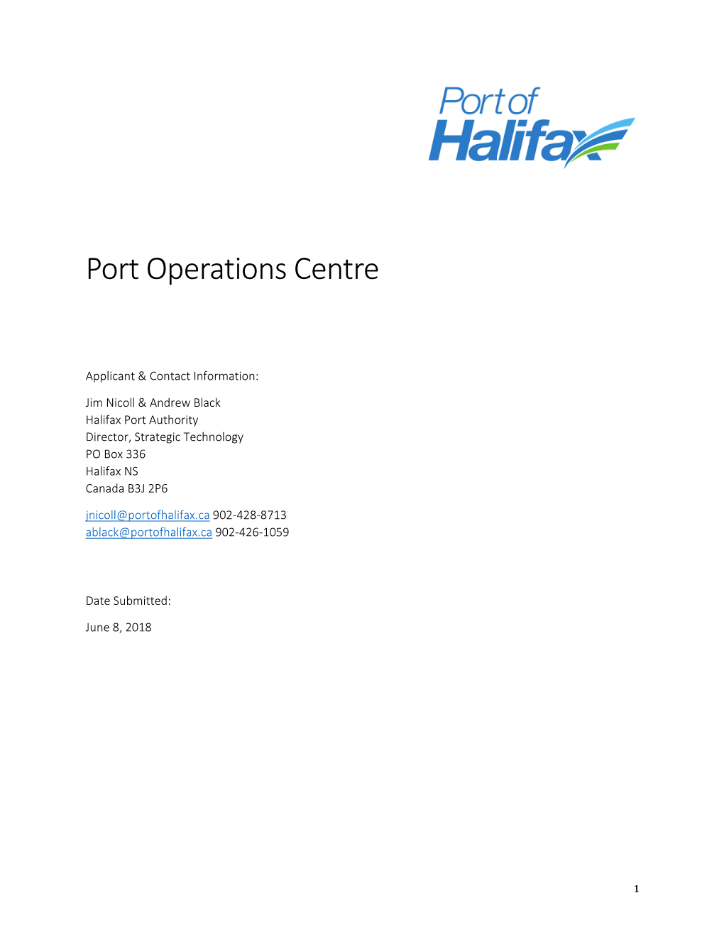 Port Operations Centre