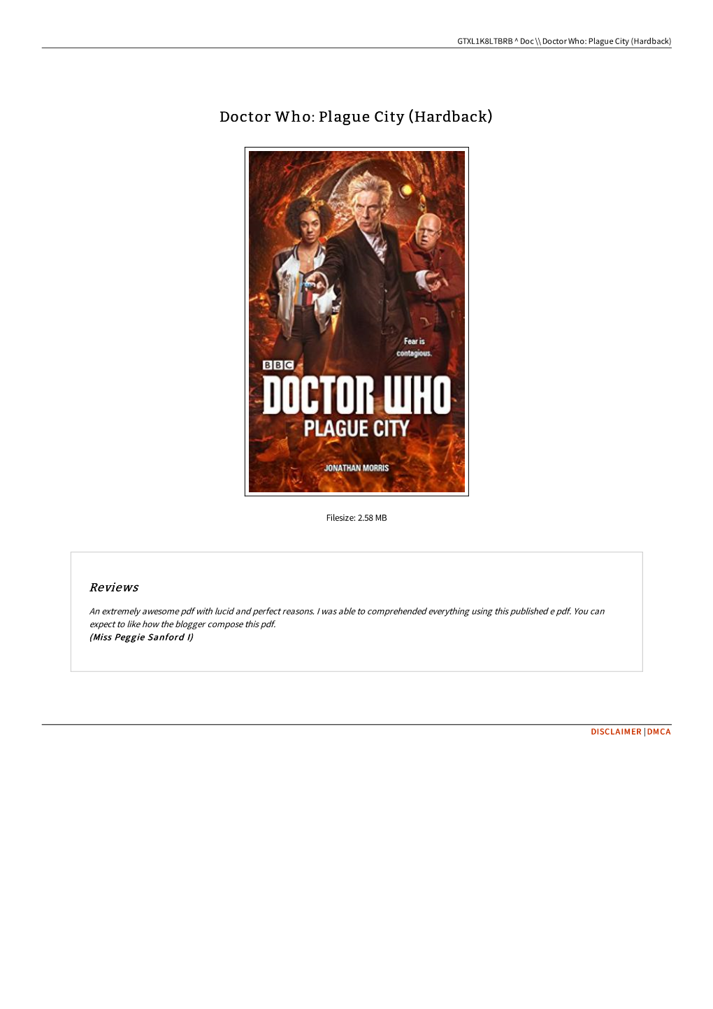 Read Kindle « Doctor Who: Plague City (Hardback)