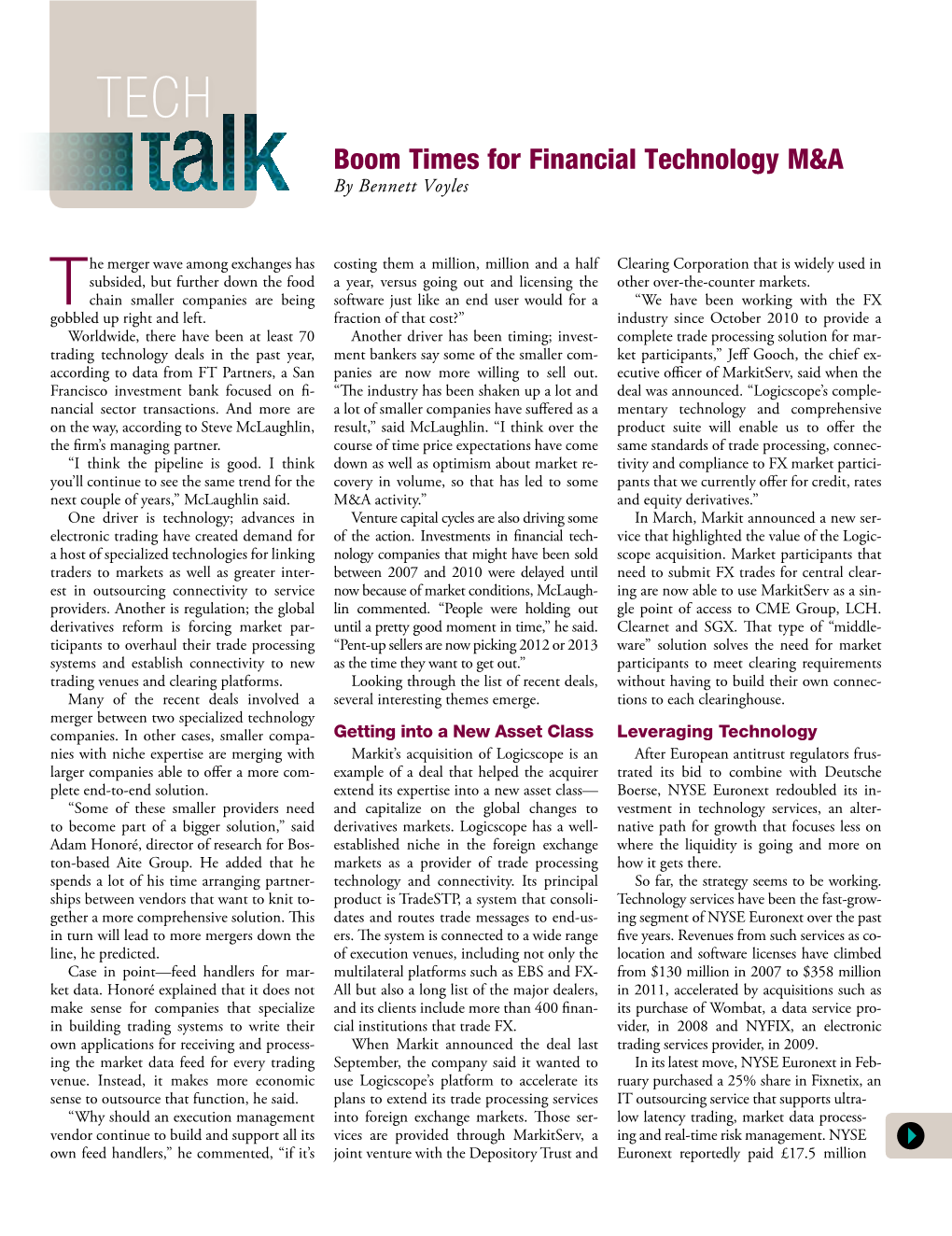 Boom Times for Financial Technology M&A
