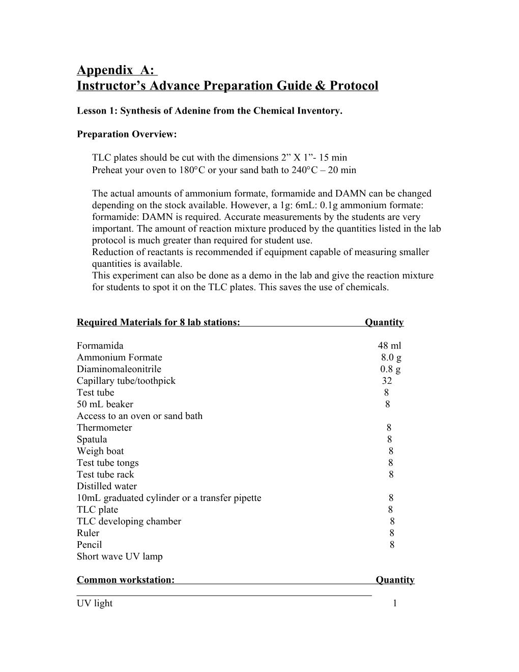 Instructor S Advance Preparation Guide