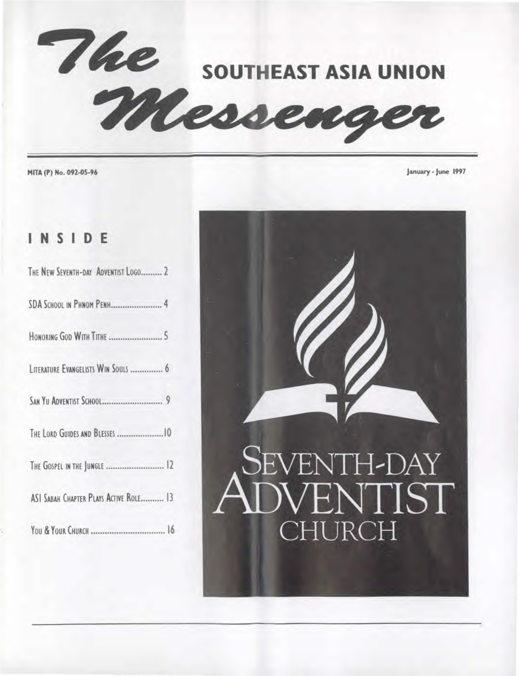 The Southeast Asia Union Messenger for January 1, 1997