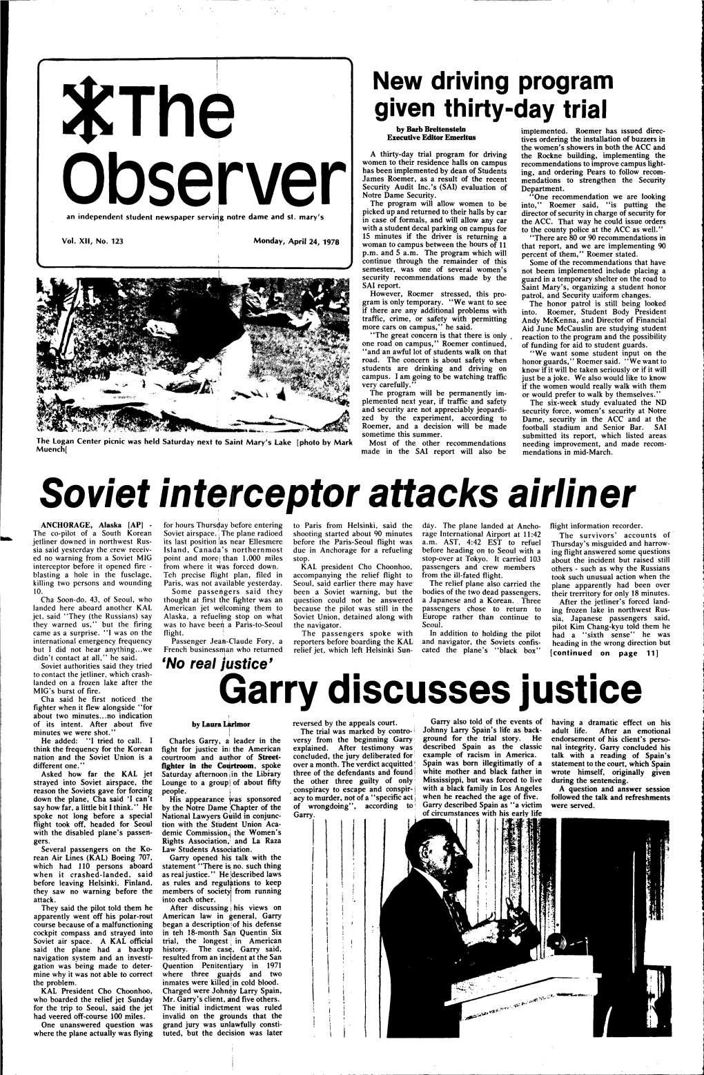 Soviet Interceptor Attacks Airliner Garry Discusses Justice