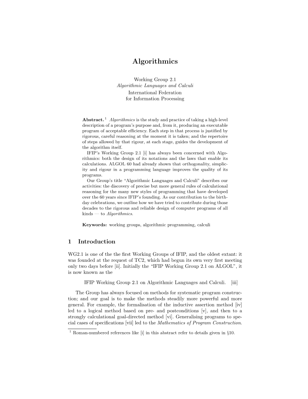 (Pdf) of Algorithmics