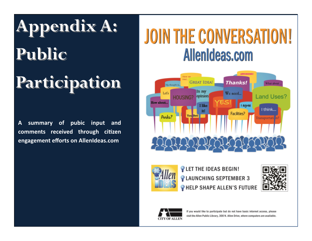 Appendix A:A: Publicpublic Participationparticipation