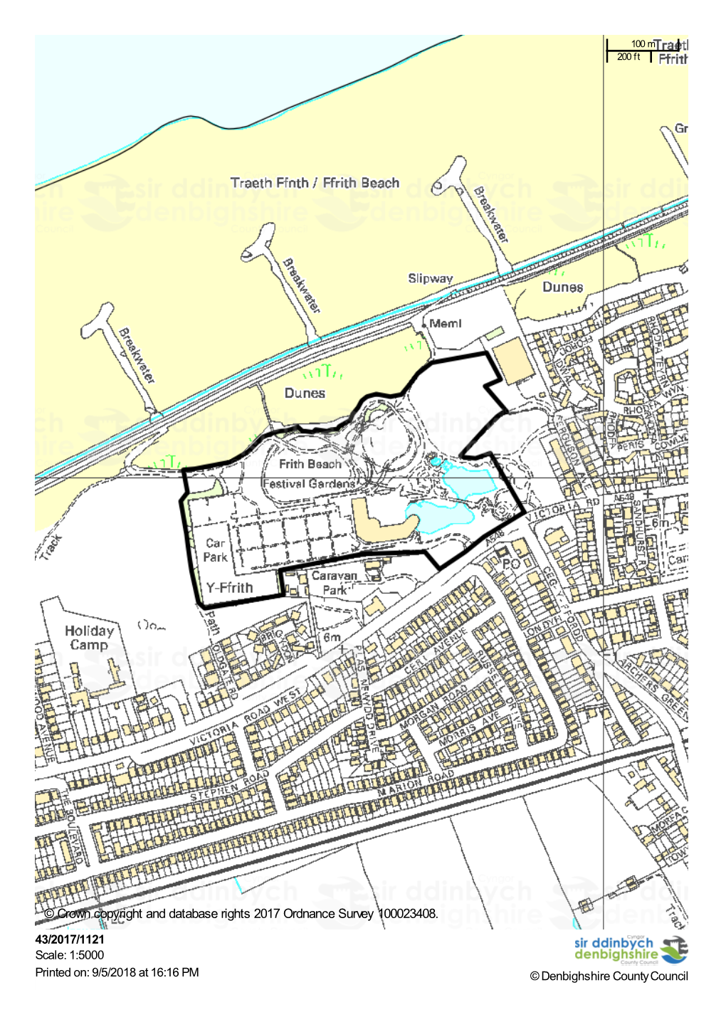 Crown Copyright and Database Rights 2017 Ordnance Survey 100023408