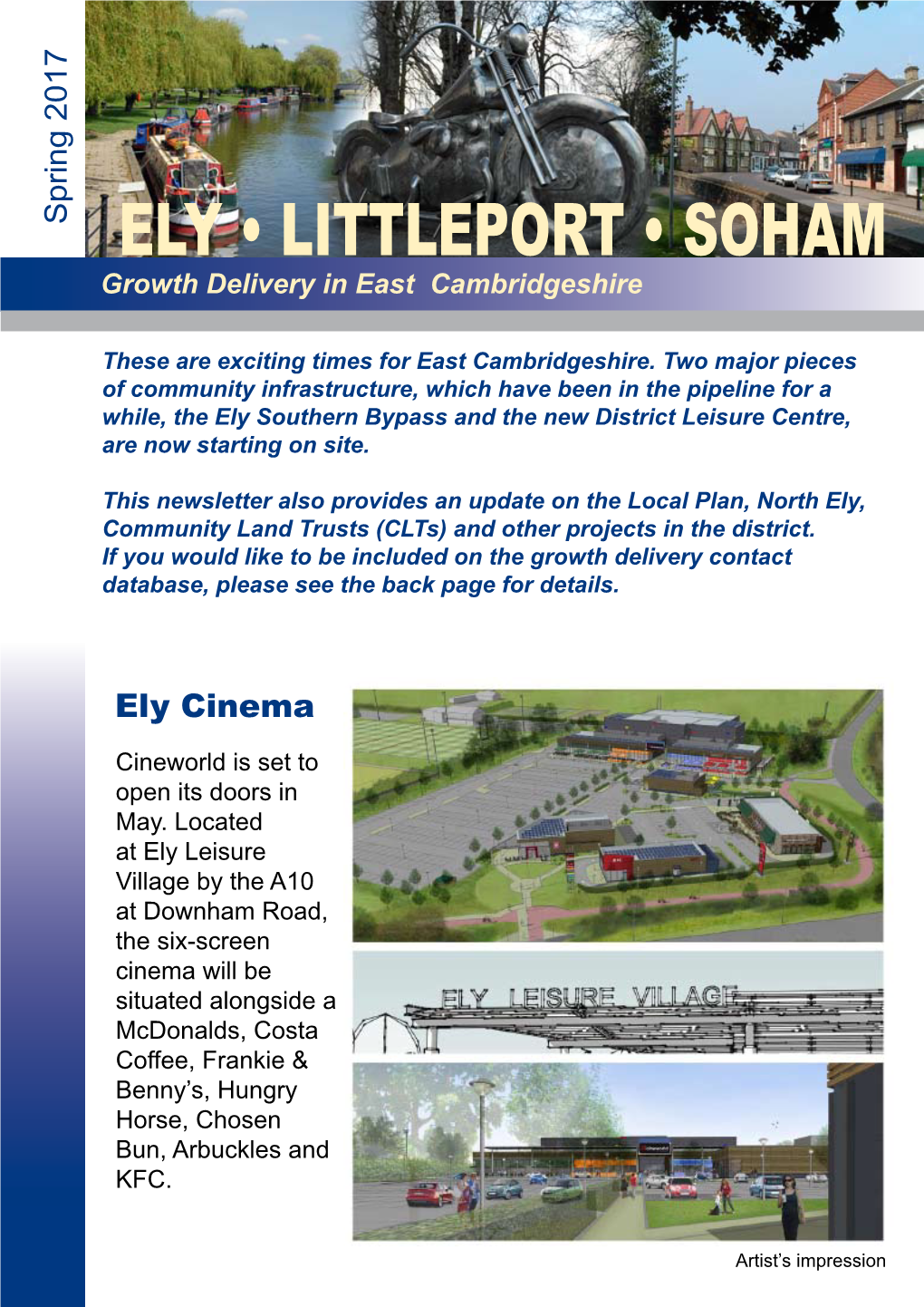 ELY • LITTLEPORT • SOHAM Growth Delivery in East Cambridgeshire