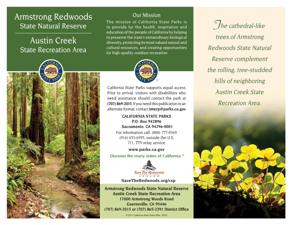 Armstrong Redwoods Austin Creek