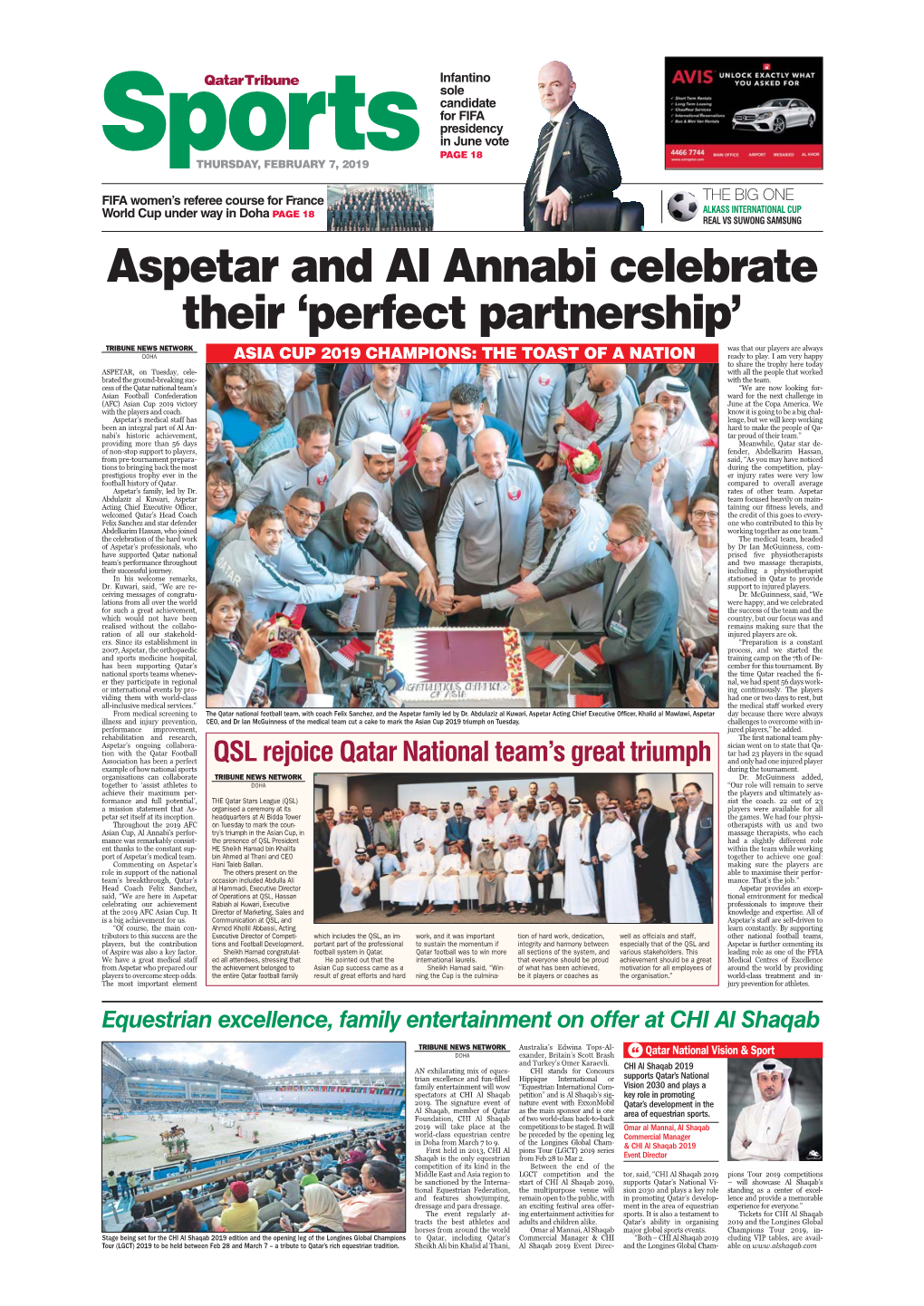 Aspetar and Al Annabi Celebrate Their ‘Perfect Partnership’