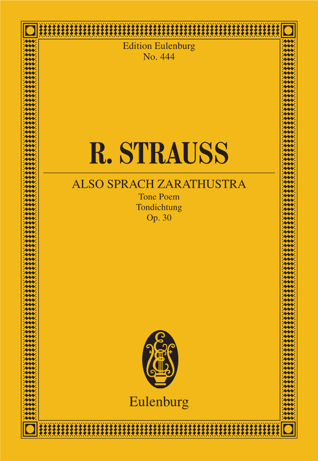 R. STRAUSS ALSO SPRACH ZARATHUSTRA Tone Poem Tondichtung Op