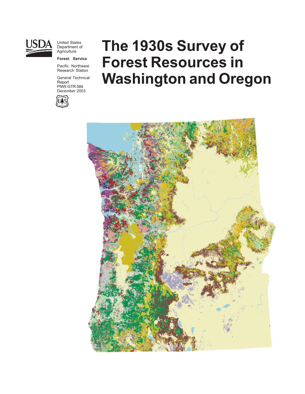 The 1930S Survey of Forest Resources in Washington and Oregon Constance A