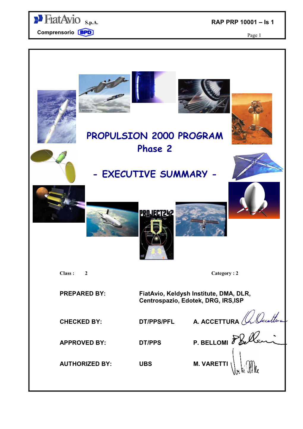 PROPULSION 2000 PROGRAM Phase 2