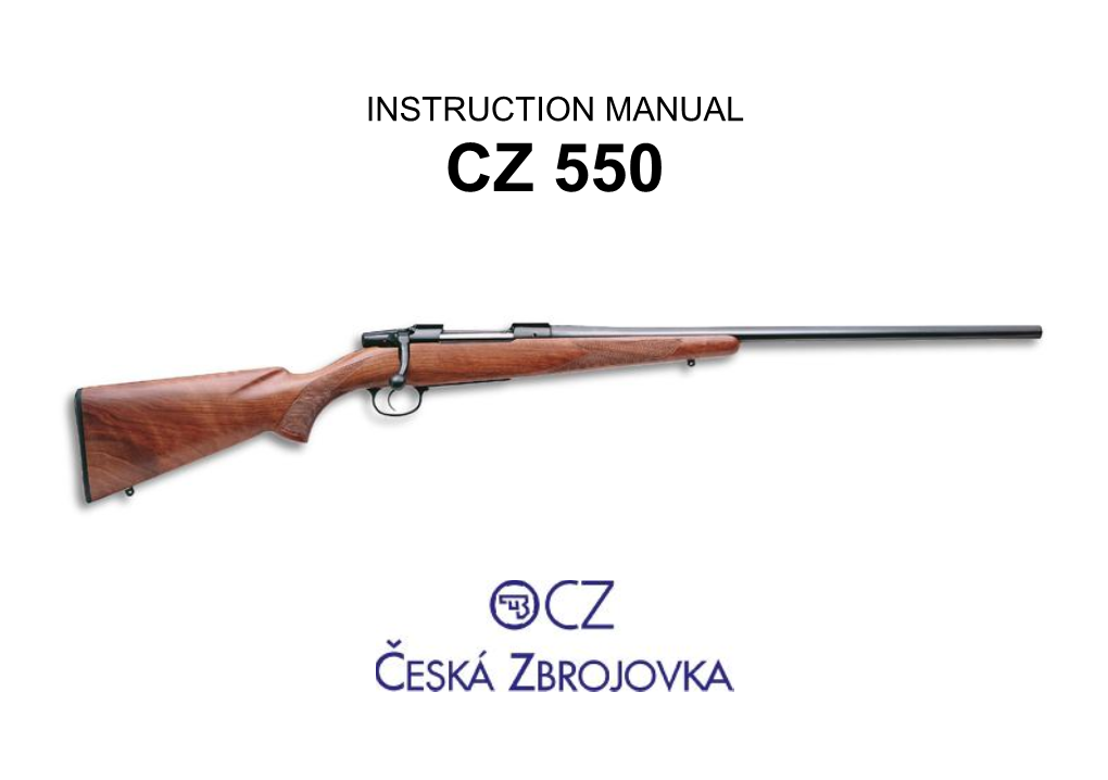 Instruction Manual Cz 550