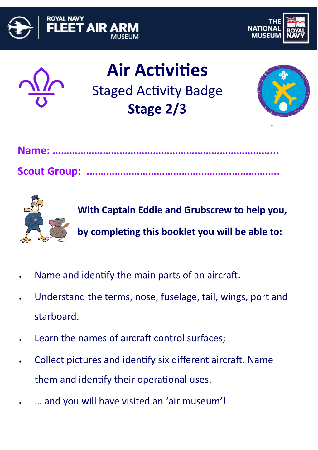 Air Activities Staged Badge