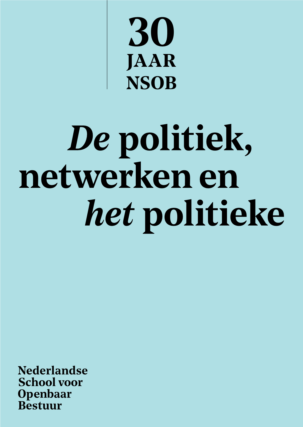 De Politiek, Netwerken En Het Politieke