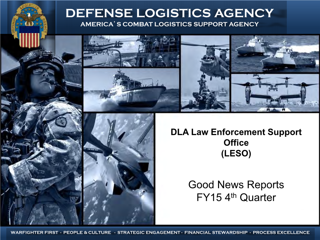 Defense Logistics Agency America’S Combat Logistics Support Agency