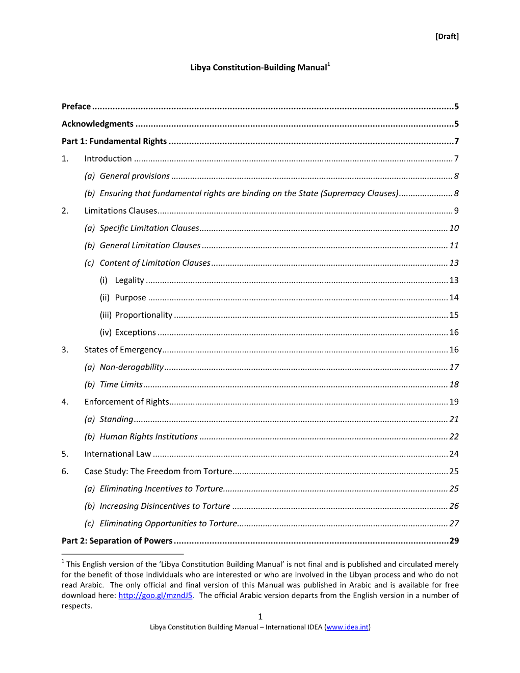 Libya Constitution Building Manual