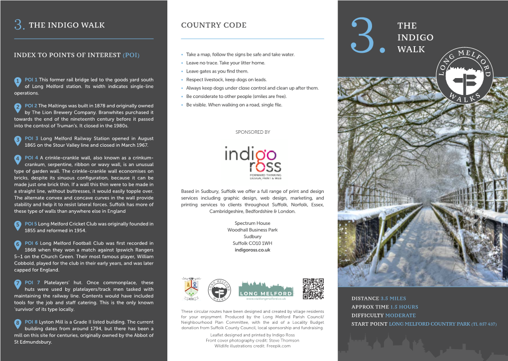3. the Indigo Walk Country Code the Indigo
