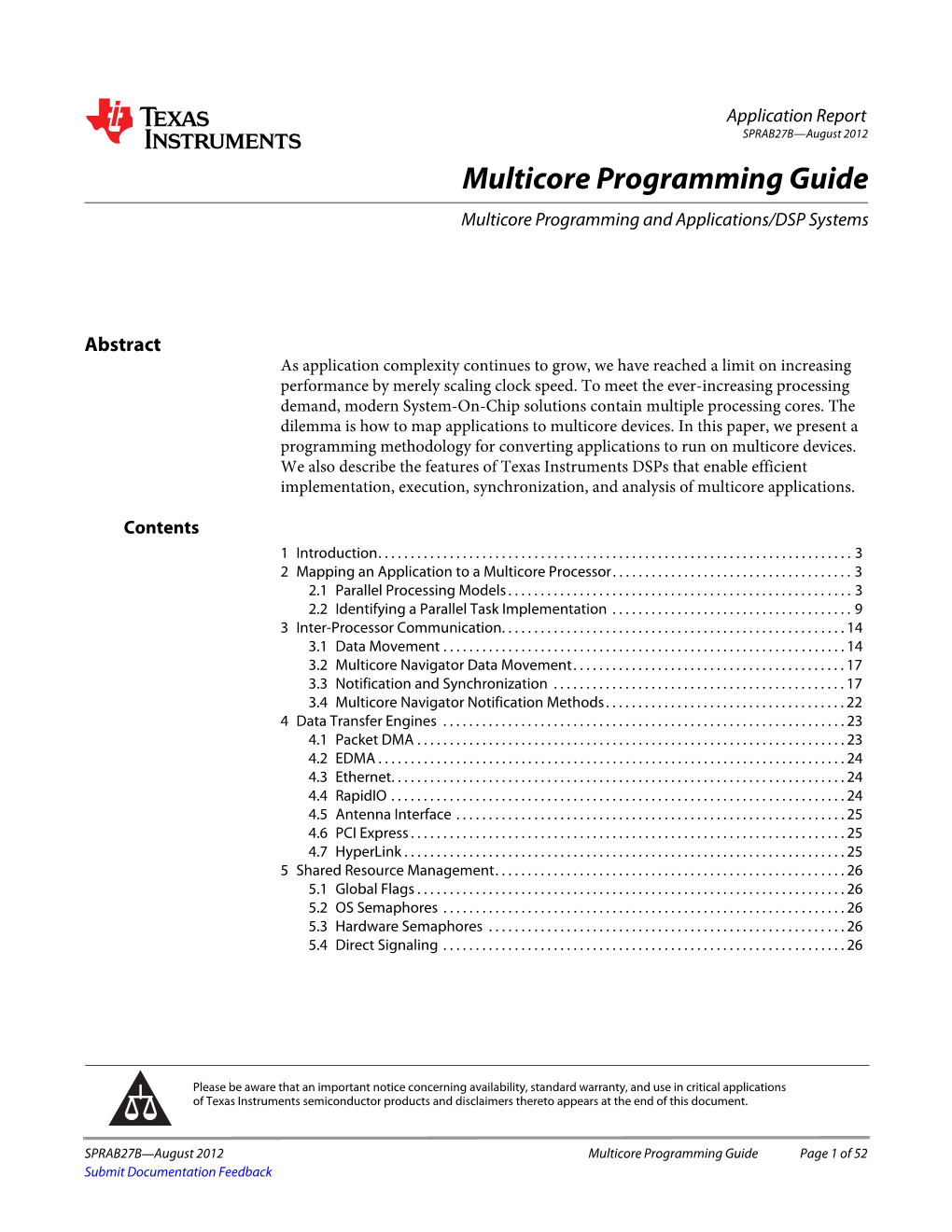 Multicore Programming Guide (Rev. B)