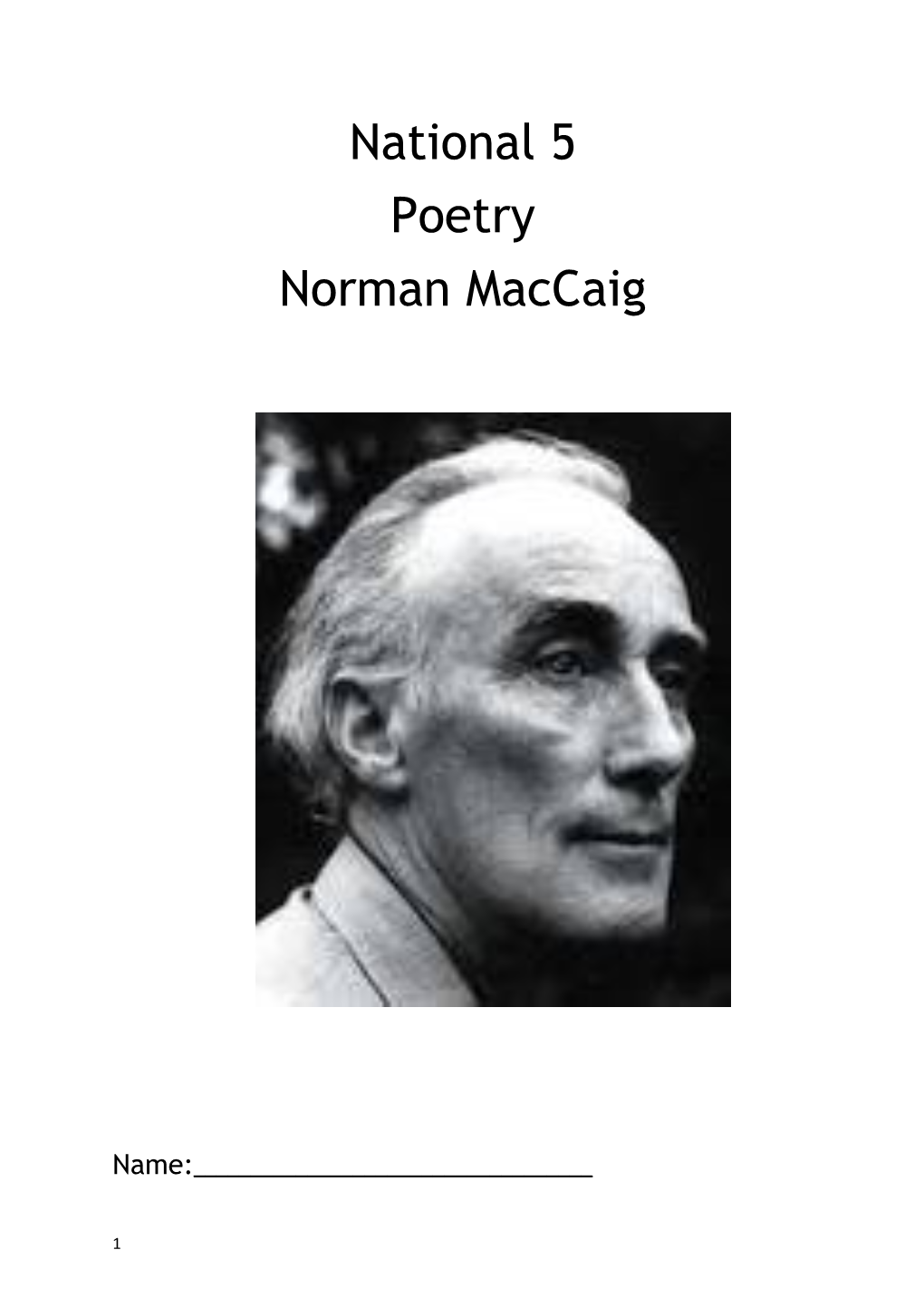 Norman Maccaig