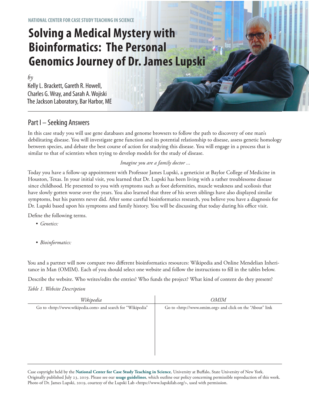 The Personal Genomics Journey of Dr. James Lupski by Kelly L