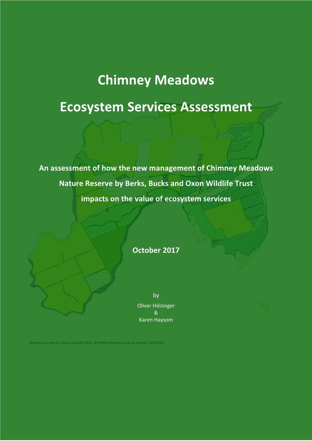 Chimney Meadows Ecosystem Services Assessment 2017