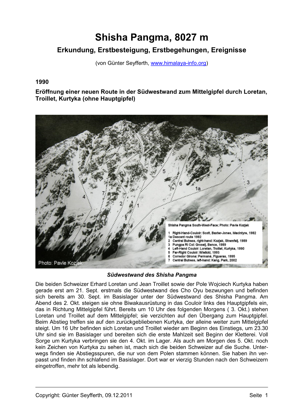 Shisha Pangma, 8027 M Erkundung, Erstbesteigung, Erstbegehungen, Ereignisse