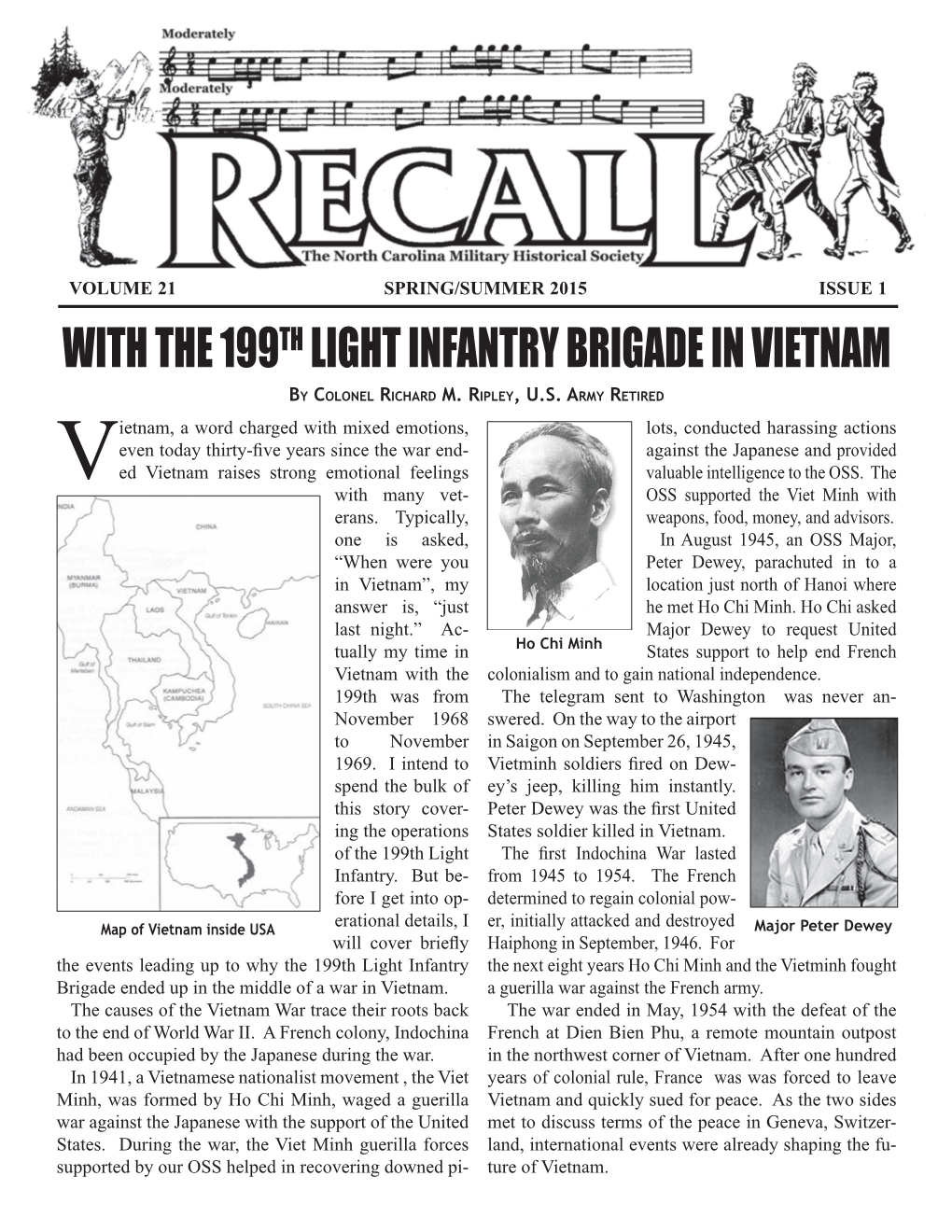WITH the 199TH LIGHT INFANTRY BRIGADE in VIETNAM by Colonel Richard M